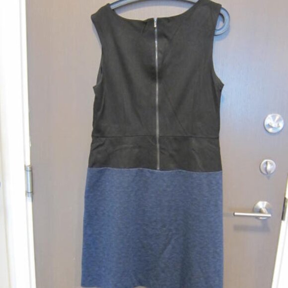 Ann Taylor Two-Tone Sleeveless A-Line Dress - Picture 2 of 3
